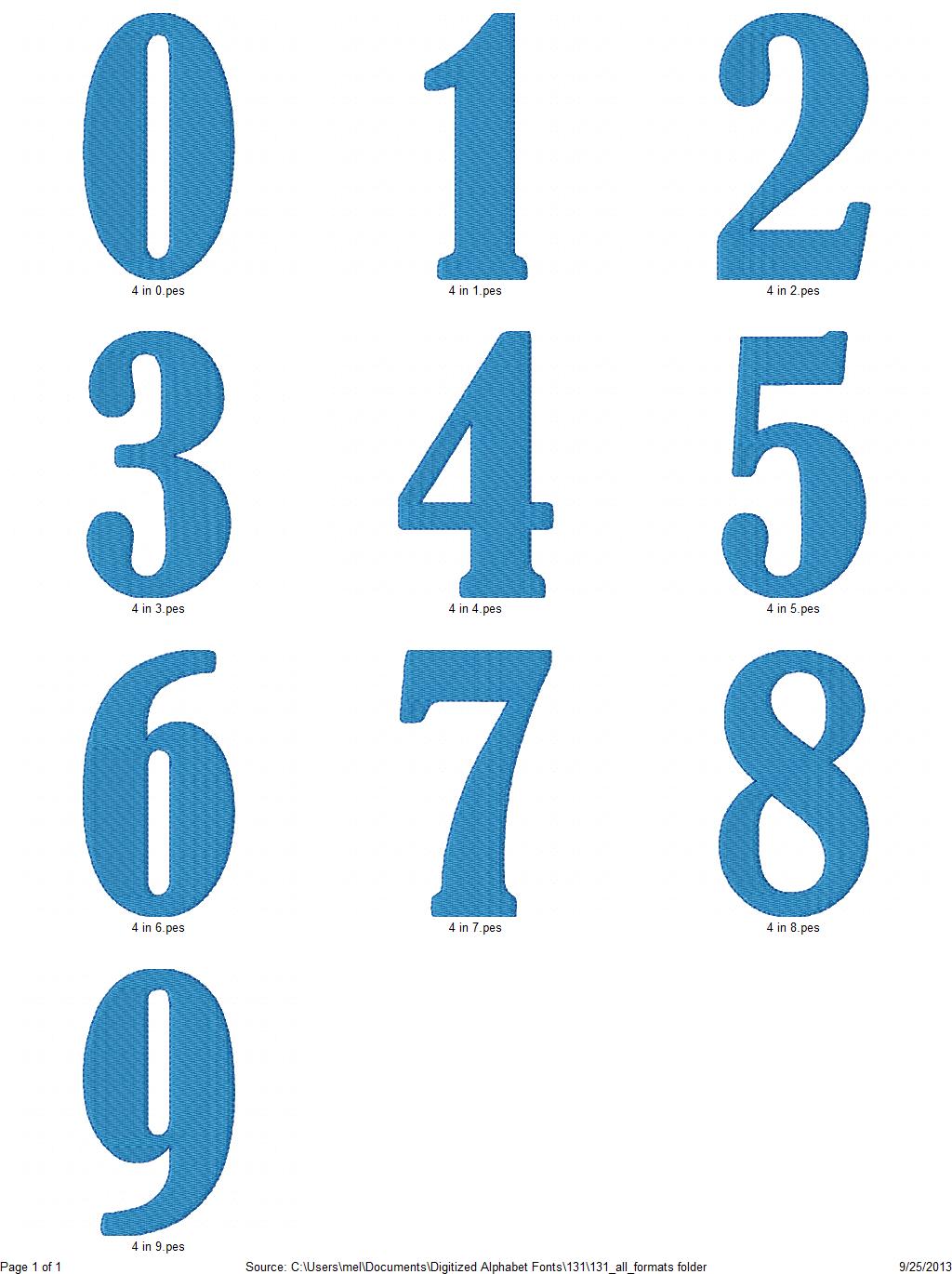 131 numbers