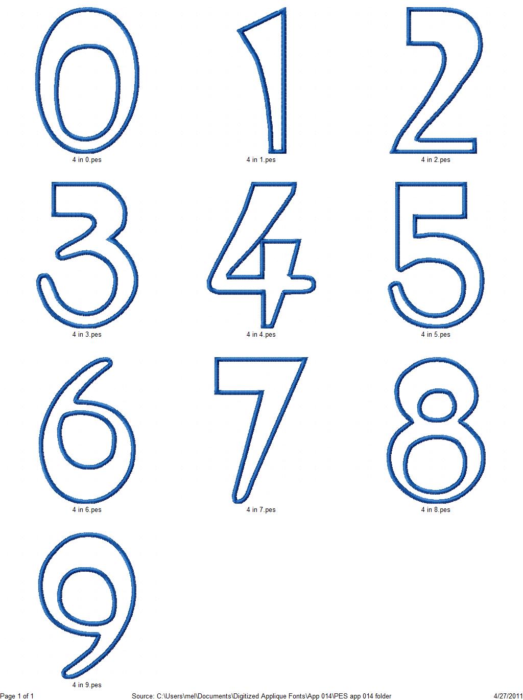 app 014 numbers