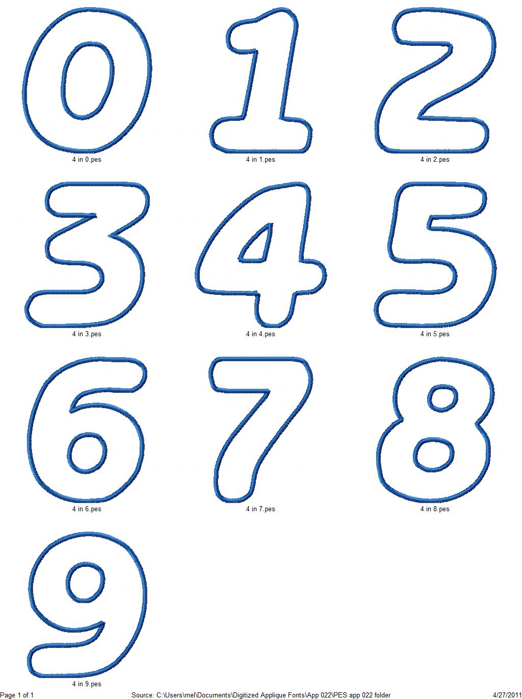 app 022 numbers