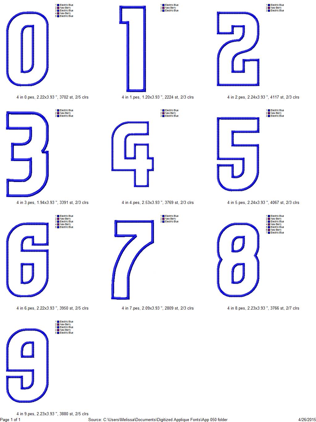 app050numbers