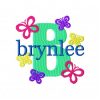 Butterfly Monogram Font Design
