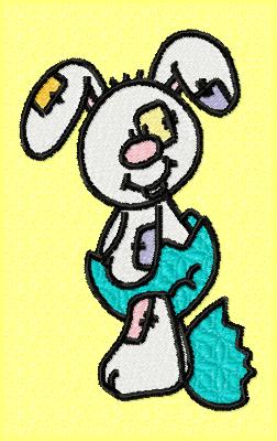 easter egg bunny frame