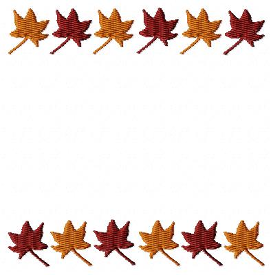 fall leaves frame