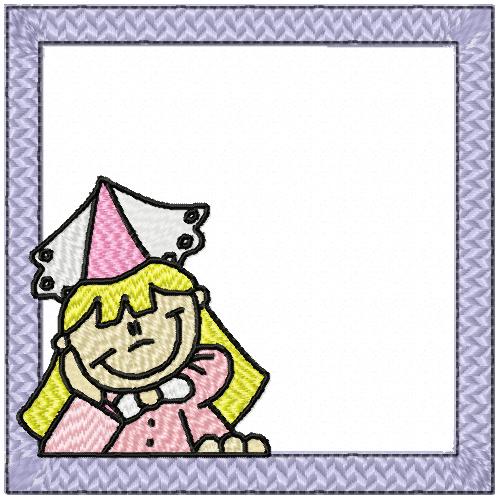 princess in square frame