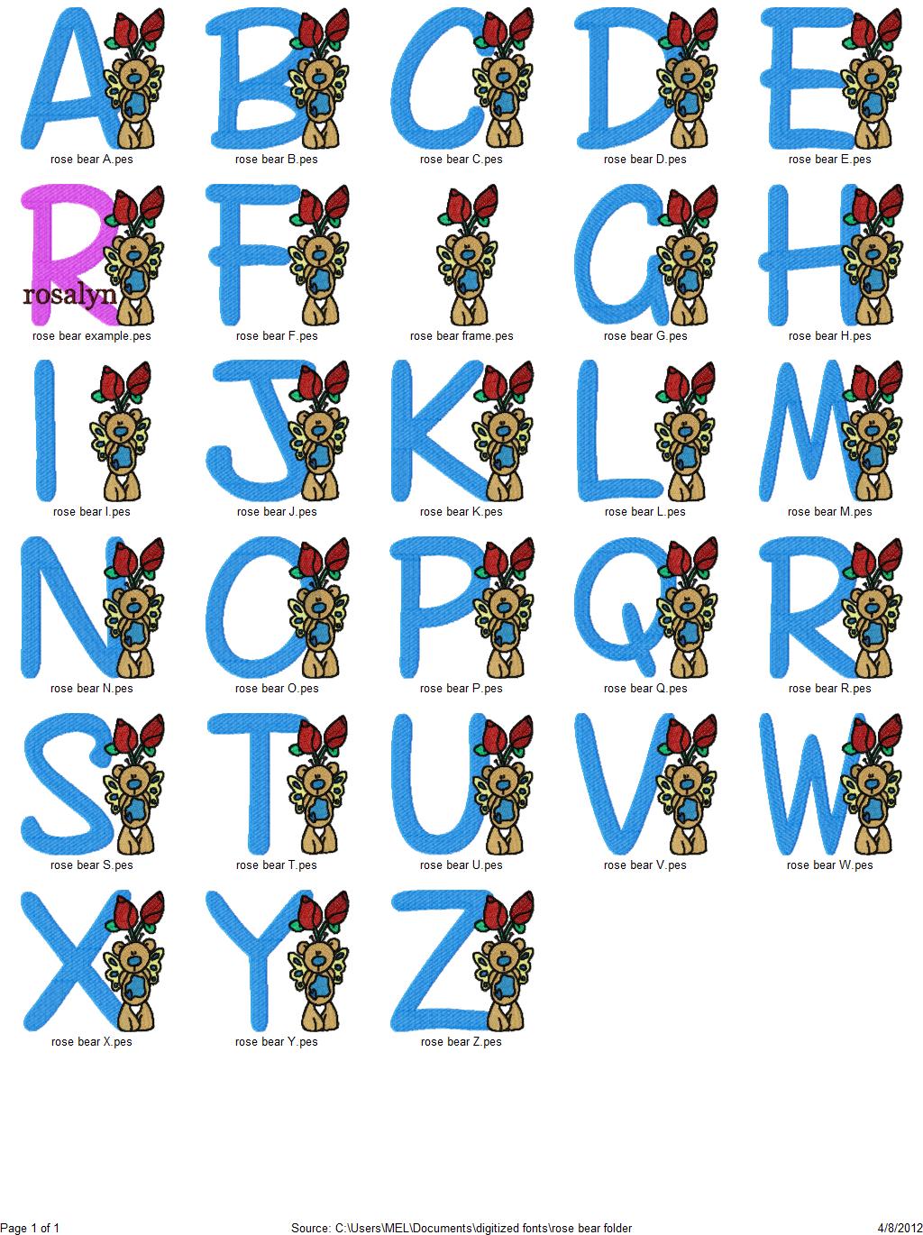 rose bear all