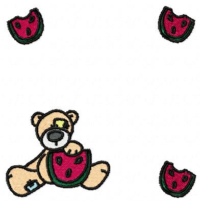watermelon bear frame