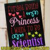 Forget Being A Princess Design Reading Saying