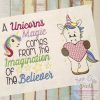 A Unicorn's Magic Sketch Unicorn Embroidery Design