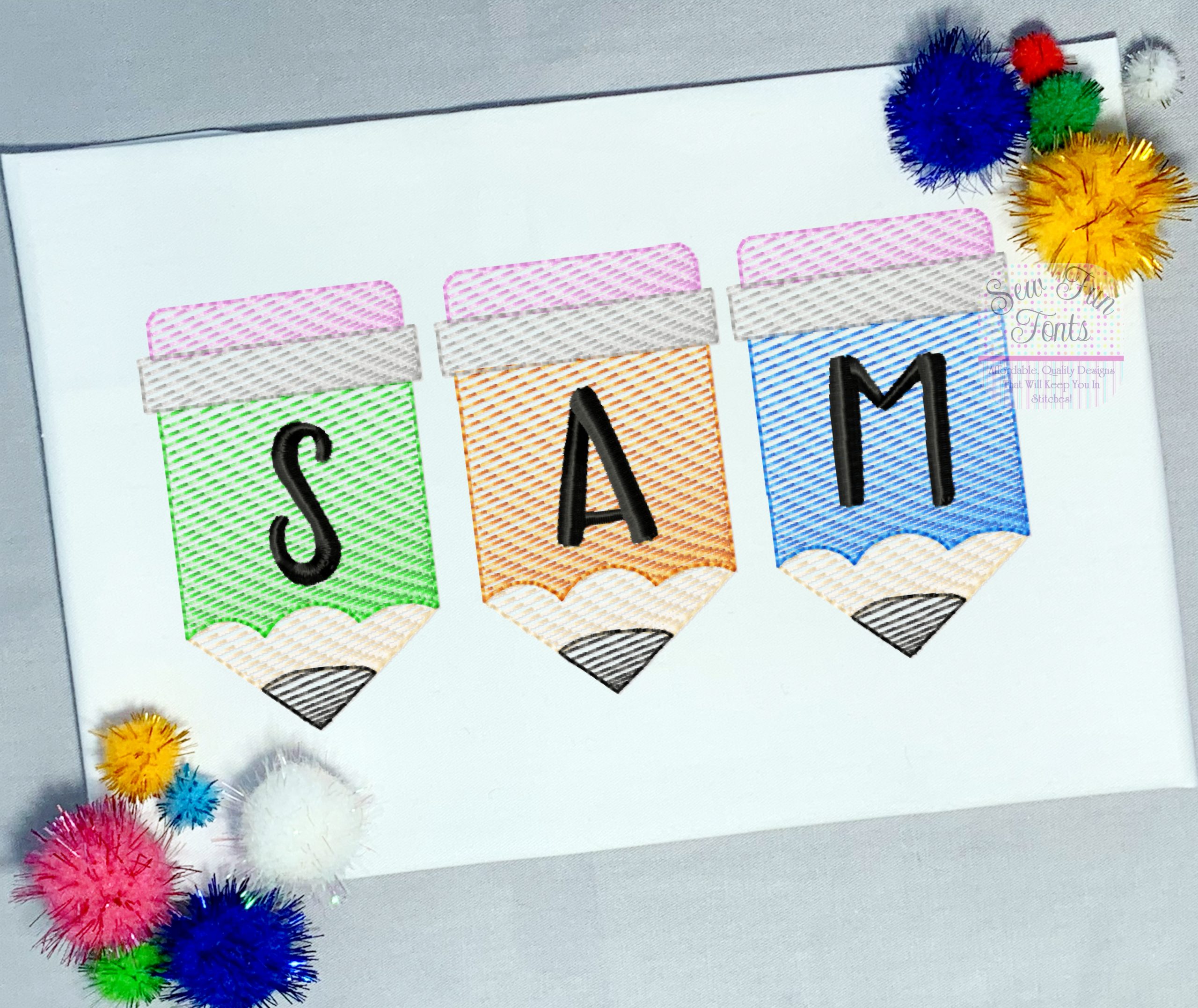 pencil font sam2