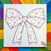 Zig Zag Stitch Double Bow Applique