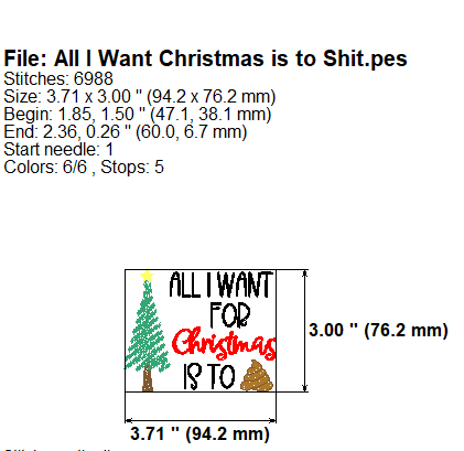 All I Want Christmas is to Shit (detail doc)