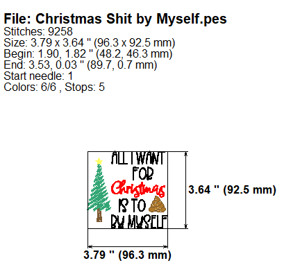 Christmas Shit by Myself (detail doc)